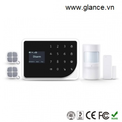 Báo động chống trộm dùng sim GLANCE S5 LCD Smart
